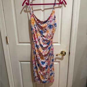 Laundry By Shelli Segal Floral Mini Dress - Pink, Blue, Yellow